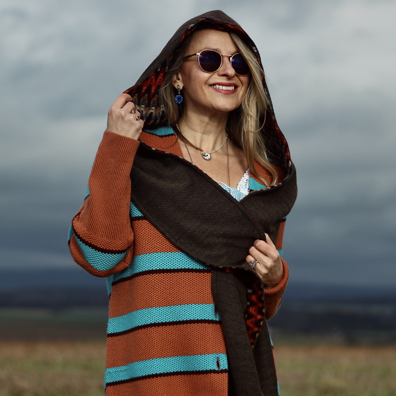 Oboustranný kapucošál